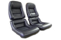 1979 Corvette Reproduction Leather/Vinyl Mounted Seat Covers- 2  Inch Bolsters